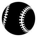 Baseball icon, simple black style Royalty Free Stock Photo