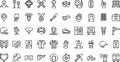 Baseball icons High-Quality Vector Icons Collection with Editable Stroke. Ideal for Professional and Creative Projects. Royalty Free Stock Photo