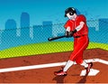Baseball illustration Royalty Free Stock Photo