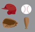 Baseball images clip cart or icons
