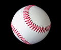 Baseball isolated over black