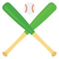 Baseball Isolated Vector Illustration Icon editable Royalty Free Stock Photo