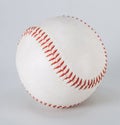 Baseball isolated on white with clipping path a well-worn Royalty Free Stock Photo