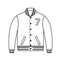 Baseball jacket icon