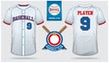 Baseball jersey, sport uniform, raglan t-shirt sport, short, sock template. Baseball t-shirt mock up. Flat baseball logo.