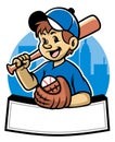 Baseball kid Royalty Free Stock Photo