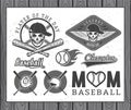 Baseball labels and badges