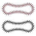 Baseball Lace Background Royalty Free Stock Photo