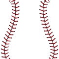 Baseball Lace Background Royalty Free Stock Photo