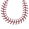 Baseball Lace Background Royalty Free Stock Photo