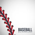 Baseball lace background on a white background. Vector illustration. Royalty Free Stock Photo