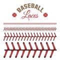 Baseball laces pattern Royalty Free Stock Photo