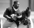 Baseball Legends Bo Jackson and Ken Griffey, Jr. Royalty Free Stock Photo