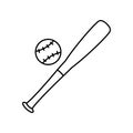 Baseball line icon