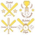 Baseball line logo design