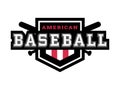 Baseball logo, emblem. Royalty Free Stock Photo