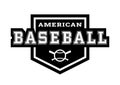 Baseball logo, emblem. Royalty Free Stock Photo