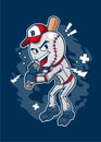 BASEBALL MASCOT Royalty Free Stock Photo