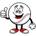 Baseball Mascot with Thumbs Up