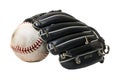 Baseball mitt and ball Royalty Free Stock Photo