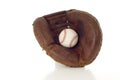 Baseball Mitt and Ball Royalty Free Stock Photo