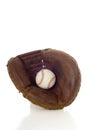 Baseball Mitt and Ball Royalty Free Stock Photo