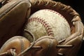 Baseball Mitt and Ball for Sports and Competition Royalty Free Stock Photo