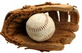 Baseball Mitt and Softball Royalty Free Stock Photo