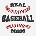 Baseball mom Typography Royalty Free Stock Photo