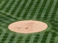 Baseball mound sits empty Royalty Free Stock Photo