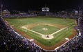 Baseball - Night Game, Wrigley Field in Chicago Royalty Free Stock Photo