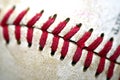 Baseball macro detail Royalty Free Stock Photo