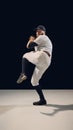 Baseball pitcher in full windup position preparing for throw. Royalty Free Stock Photo