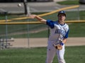 Baseball Pitcher Let's Loose A Pitch