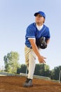 Baseball Pitcher On Mound Royalty Free Stock Photo