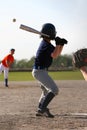 Baseball pitcher throwing ball Royalty Free Stock Photo