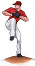 Baseball Pitcher Wind-up