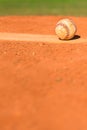 Baseball on Pitchers Mound