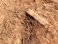 Baseball Pitchers mound with rubber