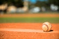 Baseball on Pitchers Mound