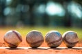 Baseball on Pitchers Mound