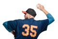 Baseball player in action Royalty Free Stock Photo