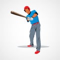 Baseball player ball Royalty Free Stock Photo