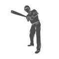 Baseball player ball Royalty Free Stock Photo