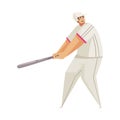 Baseball Player Bat Composition Royalty Free Stock Photo