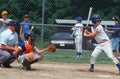 Baseball player batting