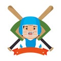 baseball player emblem sport