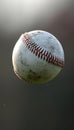 Baseball player intensely focused, tracking fly ball in outfield with anticipation Royalty Free Stock Photo