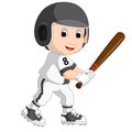 Baseball Player Kid cartoon Royalty Free Stock Photo