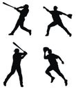 Baseball players Royalty Free Stock Photo